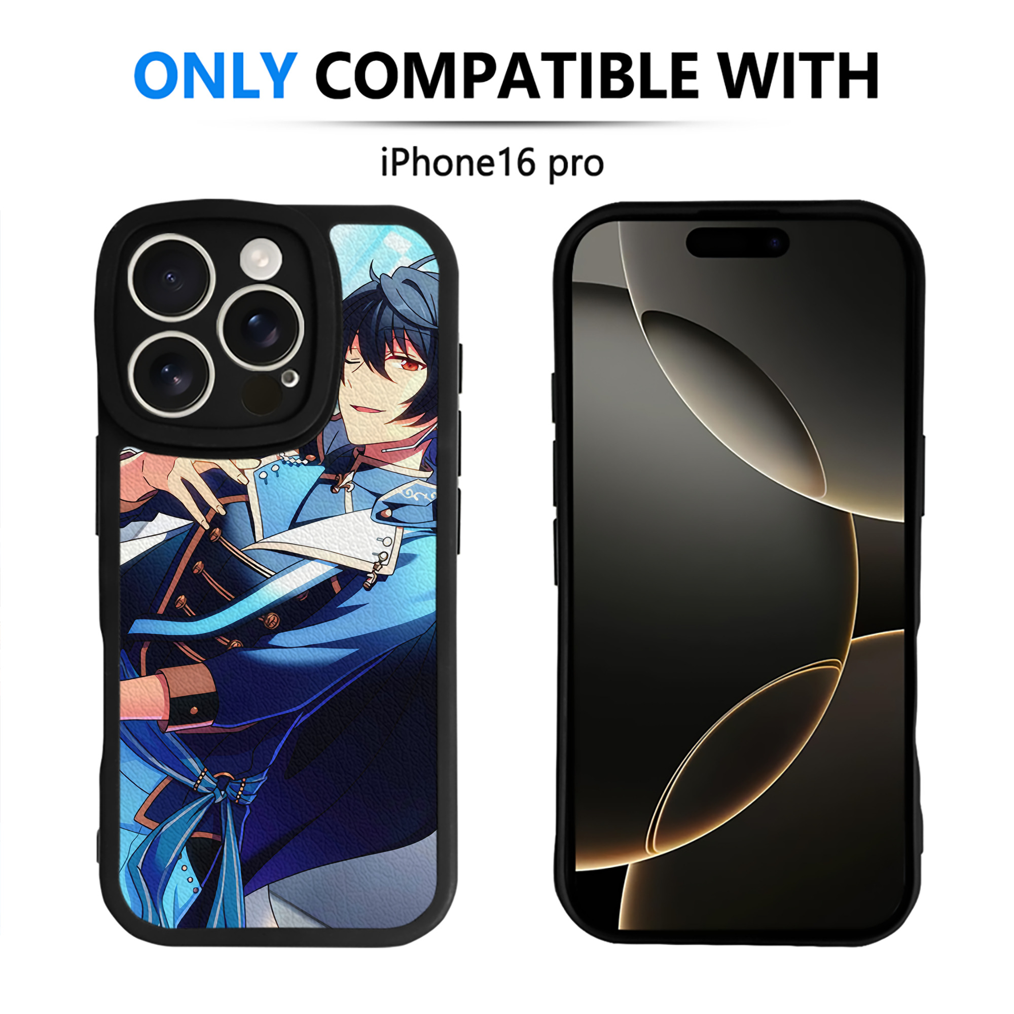 （画像用） あんさんぶるスターズ! Ensemble Stars 【iPhone 16シリーズ対応】シリコンスマホケース（レザー調） 材質：シリコン